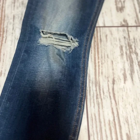 Rag & Bone Zipper Capri Skinny Jeans Distressed Ankle Zip Size 24 NWOT - Picture 8 of 16